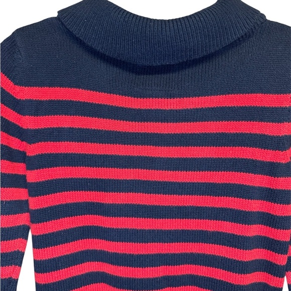 💥OshKosh B'gosh Navy and Red Striped Knit - Picture 4 of 5
